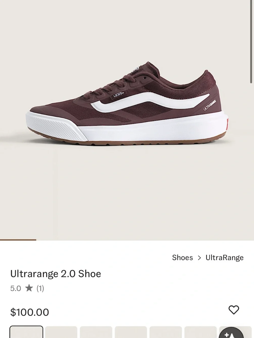 Vans Ultrarange 2.0 Shoe in Port Brown